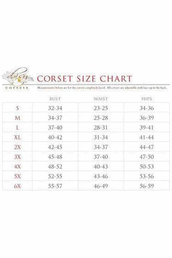 Daisy Corsets Lavish Wet Look Under Bust Corset Pink w/Lace Overlay