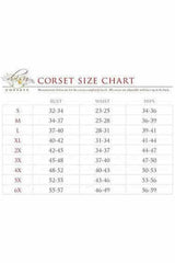Lavish White Collared Front Zipper Corset - Daisy Corsets