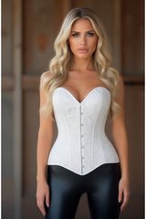 Daisy Corsets Lavish Lace Overbust Corset Sweetheart Neckline Busk Closure