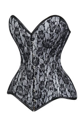 Daisy Corsets Lavish Lace Overbust Corset Sweetheart Neckline Busk Closure