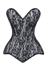 Daisy Corsets Lavish Lace Overbust Corset Sweetheart Neckline Busk Closure