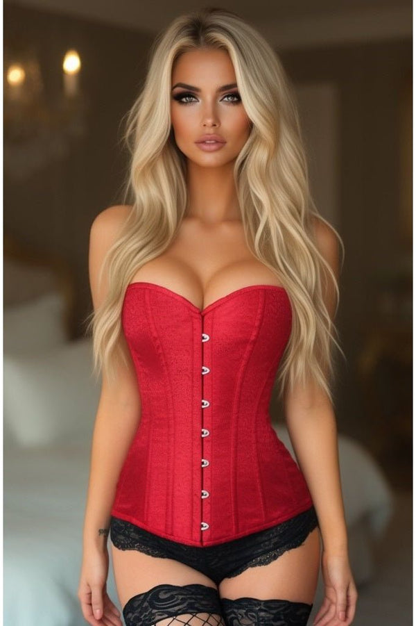 Daisy Corsets Lavish Wine Brocade Corset