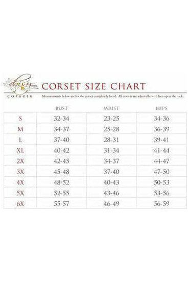 Lavish Wine Brocade Corset - Daisy Corsets