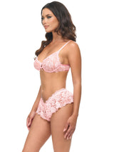 Leyla Pretty Lace Underwire Bra Set