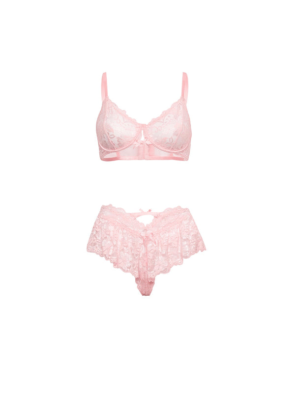 Leyla Pretty Lace Underwire Bra Set