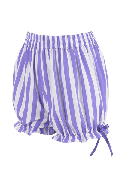 Light Purple/White Striped Bloomers - Daisy Corsets