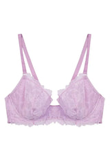 Playful Promises Lila Lace Plunge Bra Lilac