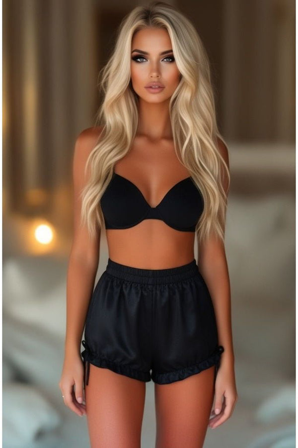 Daisy Corsets LIMITED EDITION Black Satin Bloomers