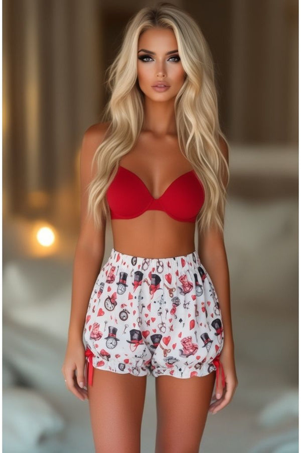 Daisy Corsets LIMITED EDITION Fairytale Print Bloomers White