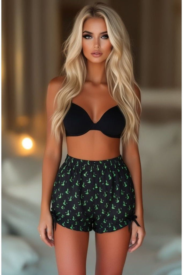 Daisy Corsets LIMITED EDITION Green Witches Crepe Bloomers