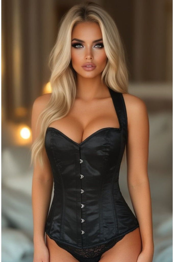 Daisy Corsets LIMITED EDITION Lavish Black Satin Full Back Sweetheart Corset