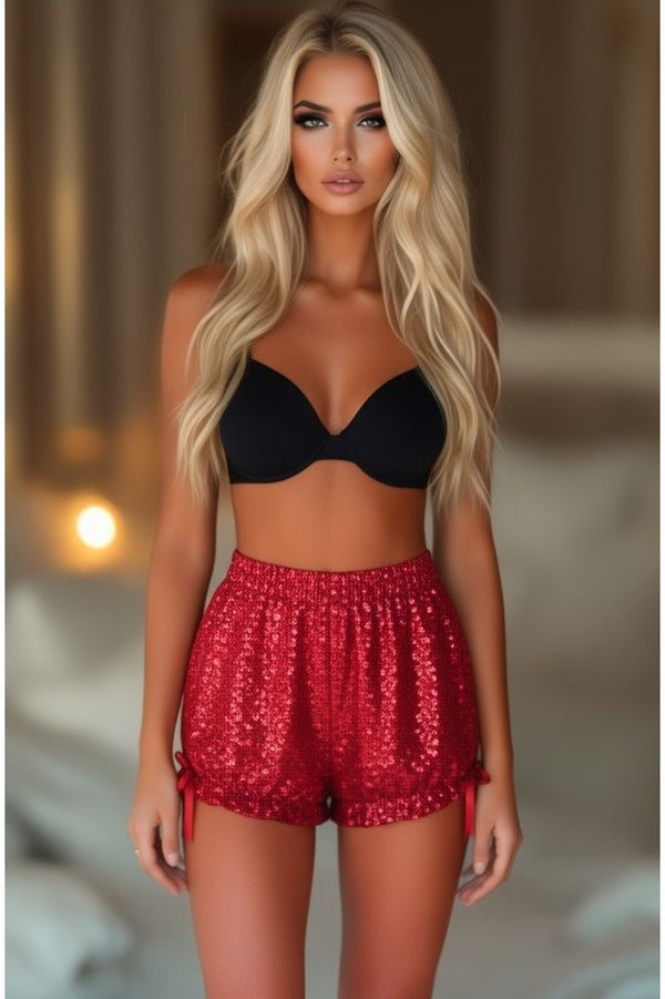 Daisy Corsets LIMITED EDITION Red Sequin Bloomers