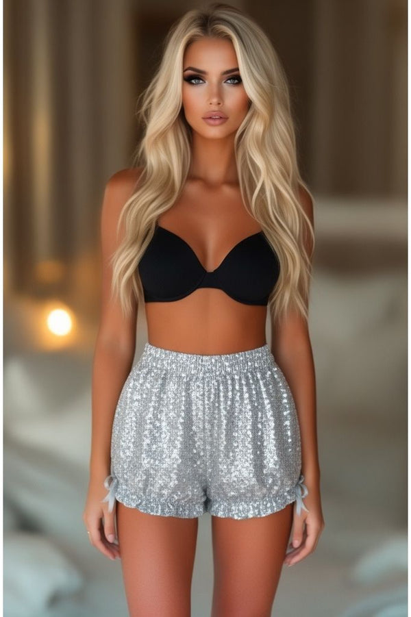 Daisy Corsets LIMITED EDITION Silver Sequin Bloomers