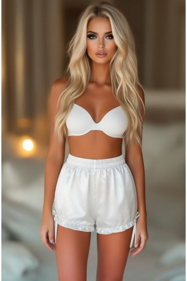 Daisy Corsets LIMITED EDITION White Satin Bloomers
