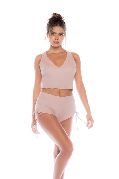 Mapale Lounge French For Love Two Piece Pajama Set Rose-Rebel Romance