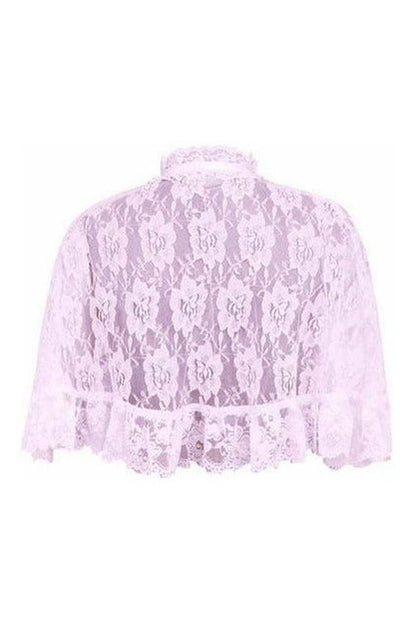 Lt Pink Lace Cape - Daisy Corsets
