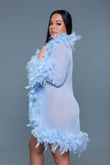 BeWicked Lux Robe Periwinkle
