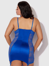 Madeline Chemise Set Cobalt Blue