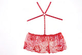 Allure Lingerie Madelyn Lace Open Cup Babydoll & Open Panty Red