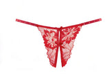 Allure Lingerie Madelyn Lace Open Cup Babydoll & Open Panty Red