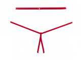 Allure Lingerie Margot Bralette & Crotchless Panty Set Red