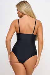 BeWicked Marion One Piece Swimsuit Underwire Cups Chic Rhinestone