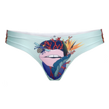 Mememe Botanic Panic Lips Printed Thong