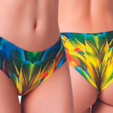 Mememe Paradise Birds Parrot Printed Thong