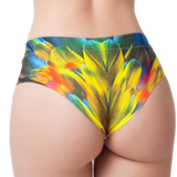Mememe Paradise Birds Parrot Printed Thong