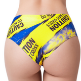 Mememe Urban Geeks Caution Printed Thong