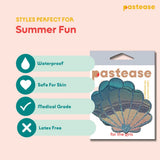 Pastease Opalescent Mermaid Shells - Seafoam Blue