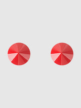 Metal Cone Circular Nipple Covers Pasties Jester Red