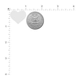 Pastease Mini Glitter Hearts - Silver Pack of 8