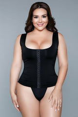 BeWicked Miraculous Shapewear Seamless Top Bodyshaper Black