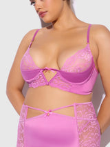 House of Desire Queen Natasha Bra, Skirted Garter & G-String Set Surf the Web