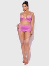 House of Desire Natasha Bra, Skirted Garter & G-String Set