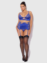 House of Desire Natasha Bra, Skirted Garter & G-String Set