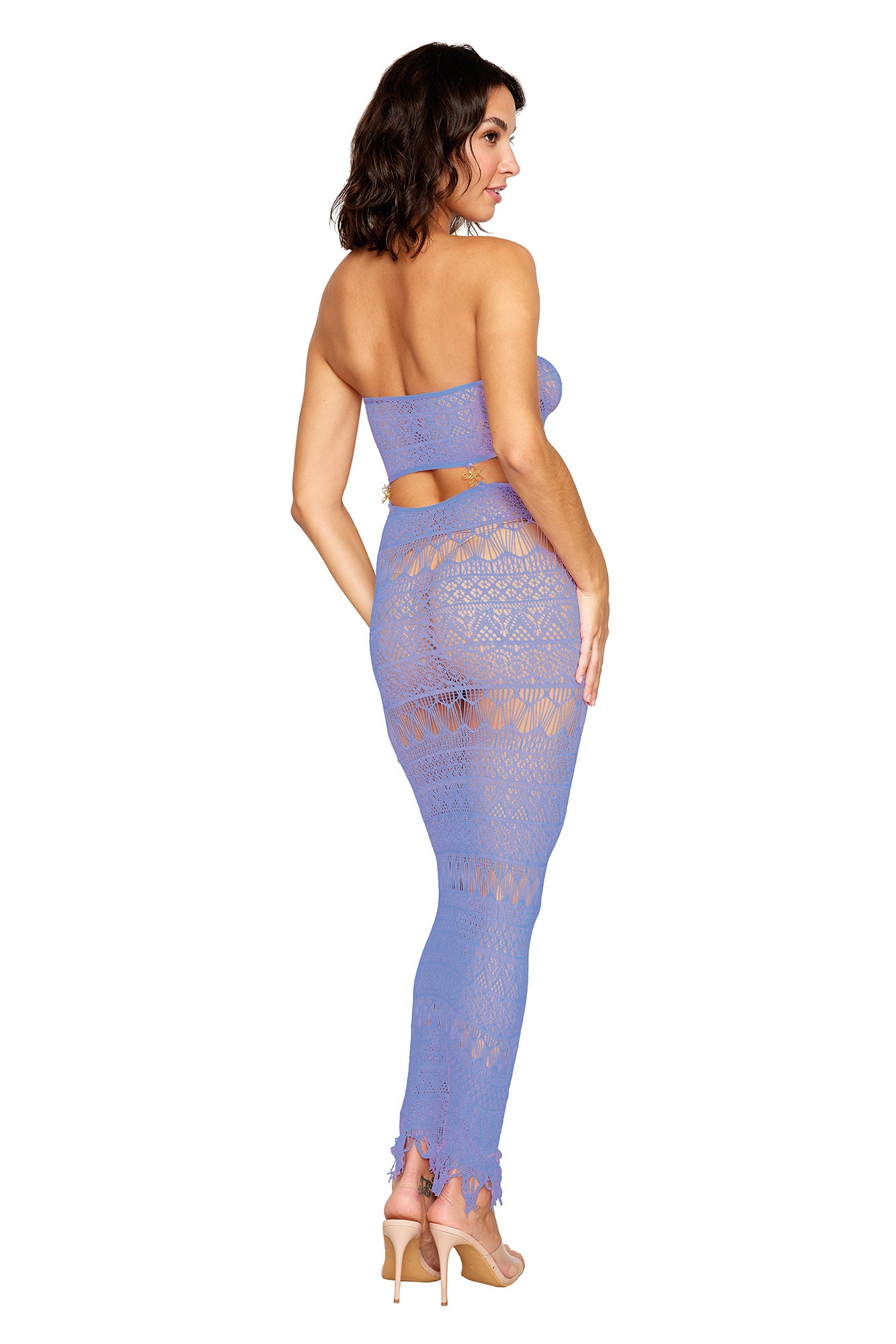 Dreamgirl Bodystocking Gown Lavender Haze