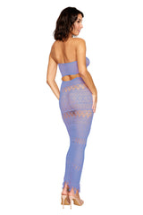 Dreamgirl Bodystocking Gown Lavender Haze