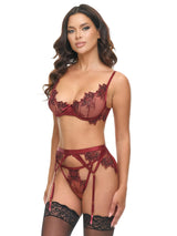 Nina Gartered Bra Set