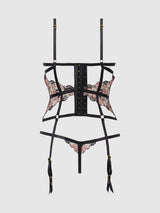 Nova Blacklight Glow Lace Corset & Thong Set
