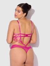 Nova Blacklight Glow Lace Teddy
