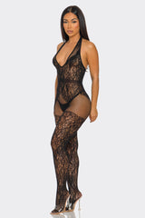 BeWicked Only For You Bodystocking Garter Style Plunge Neckline