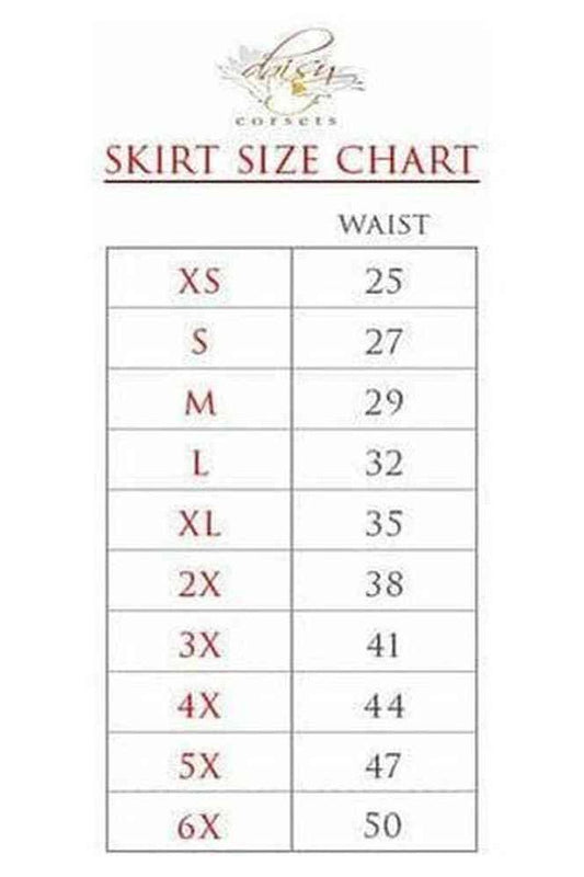 Orange Tie - Dye Stretch Lycra Skirt - Daisy Corsets
