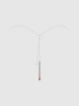 Ornate Rhinestone G-String Silver
