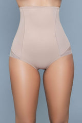 BeWicked Peachy Soft Shapewear Brief High Waist Beige