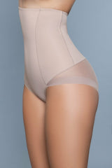 BeWicked Peachy Soft Shapewear Brief High Waist Beige