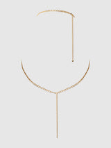 Pearl & Chain Draped Bralette Bra Gold