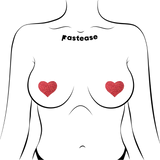 Pastease Premium Petites Glitter Heart - Red O/S Pack of 2 Pair