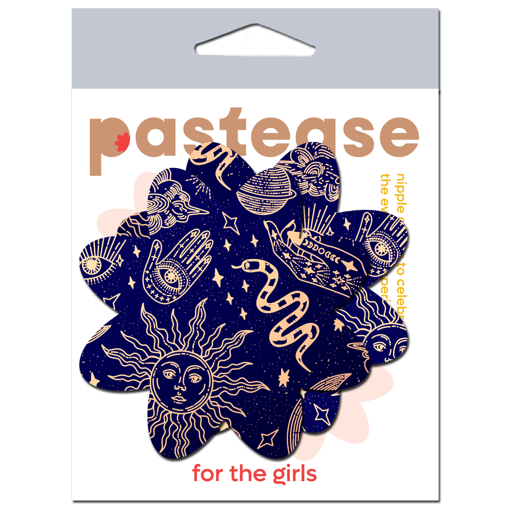 Pastease Midnight Celestial Sun & Moon Petal - Black/White